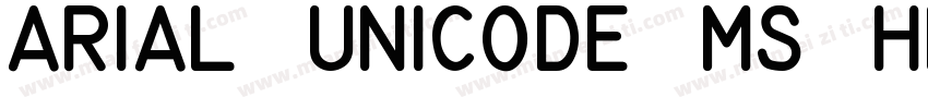Arial Unicode MS Heavy字体转换
